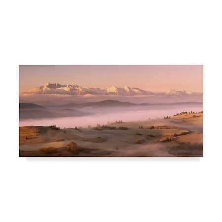 Krzysztof Mierzejewski 'Fog Tatra' Canvas Art,10x19